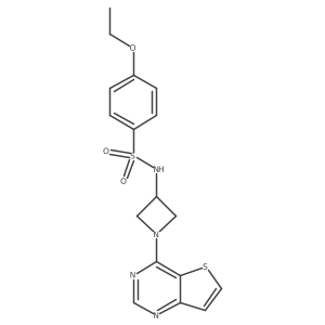4-ethoxy-N-(1-{thieno[3,2-d]pyrimidin-4-yl}azetidin-3-yl)benzene-1-sulfonamide Structure