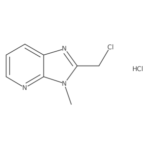 2-(chloromethyl)-3-methyl-3H-imidazo[4,5-b]pyridine hydrochloride Structure