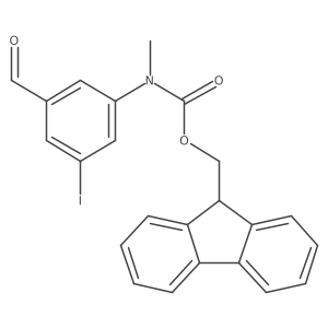 (9H-fluoren-9-yl)methyl N-(3-formyl-5-iodophenyl)-N-methylcarbamate结构式
