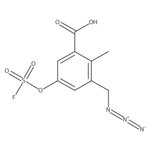 3-(Azidomethyl)-5-[(fluorosulfonyl)oxy]-2-methylbenzoic acid Structure