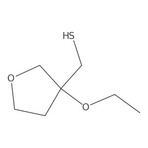 (3-Ethoxyoxolan-3-yl)methanethiol Structure