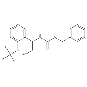 benzyl N-{2-hydroxy-1-[2-(trifluoromethoxy)phenyl]ethyl}carbamate Structure