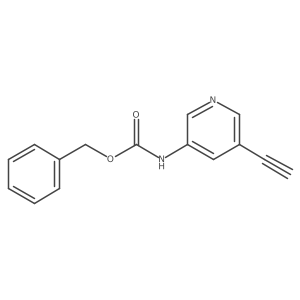 benzyl N-(5-ethynylpyridin-3-yl)carbamate结构式