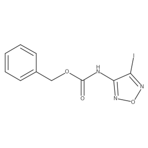 benzyl N-(4-iodo-1,2,5-oxadiazol-3-yl)carbamate结构式