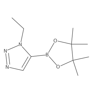 1-ethyl-5-(tetramethyl-1,3,2-dioxaborolan-2-yl)-1H-1,2,3-triazole Structure