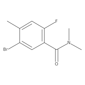 5-Bromo-2-fluoro-N,N,4-trimethylbenzamide结构式
