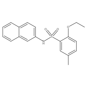 2-ethoxy-5-methyl-N-(naphthalen-2-yl)benzene-1-sulfonamide Structure