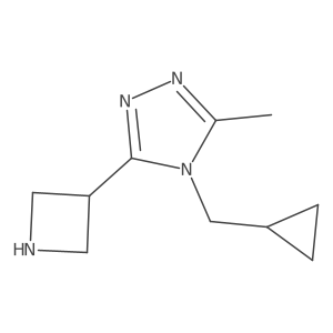 3-(azetidin-3-yl)-4-(cyclopropylmethyl)-5-methyl-4H-1,2,4-triazole Structure