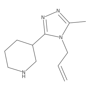 3-[5-methyl-4-(prop-2-en-1-yl)-4H-1,2,4-triazol-3-yl]piperidine Structure