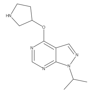 3-{[1-(propan-2-yl)-1H-pyrazolo[3,4-d]pyrimidin-4-yl]oxy}pyrrolidine Structure