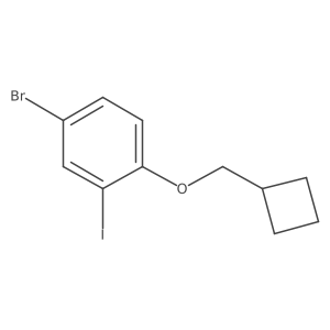 4-Bromo-1-(cyclobutylmethoxy)-2-iodobenzene Structure