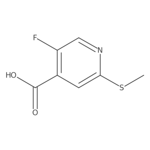 5-Fluoro-2-(methylthio)isonicotinic acid结构式