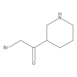 2-bromo-1-[(3S)-piperidin-3-yl]ethan-1-one Structure