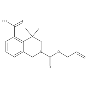 4,4-Dimethyl-2-[(prop-2-en-1-yloxy)carbonyl]-1,2,3,4-tetrahydroisoquinoline-5-carboxylic acid Structure