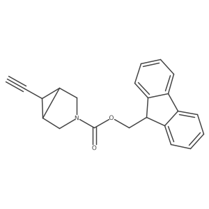 (9H-fluoren-9-yl)methyl (1R,5S,6R)-6-ethynyl-3-azabicyclo[3.1.0]hexane-3-carboxylate结构式