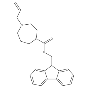 (9H-fluoren-9-yl)methyl 4-(prop-2-en-1-yl)-1,4-diazepane-1-carboxylate结构式