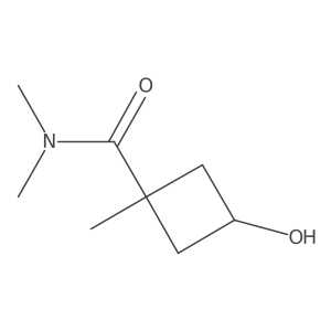 3-Hydroxy-N,N,1-trimethylcyclobutanecarboxamide Structure