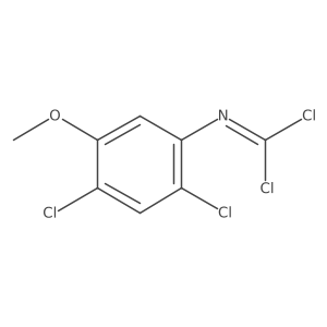 1,1-dichloro-N-(2,4-dichloro-5-methoxyphenyl)methanimine结构式