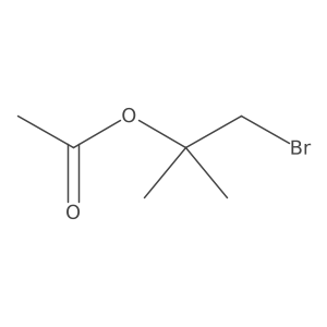 1-Bromo-2-methylpropan-2-yl acetate结构式