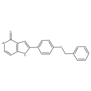 6-(4-Benzyloxyphenyl)-7H-pyrrolo[2,3-d]pyrimidin-4-ol结构式