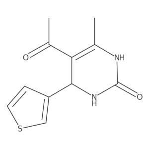 5-Acetyl-6-methyl-4-(thiophen-3-yl)-3,4-dihydropyrimidin-2(1H)-one Structure