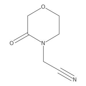 2-(3-Oxomorpholino)acetonitrile结构式
