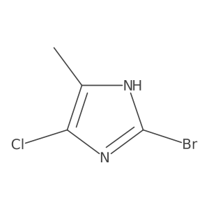 2-bromo-4-chloro-5-methyl-1H-imidazole Structure