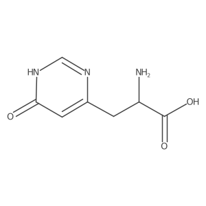 2-Amino-3-(6-hydroxypyrimidin-4-yl)propanoic acid Structure