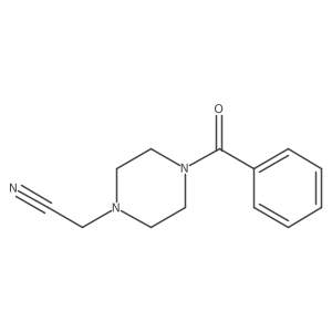 (4-Benzoyl-piperazin-1-yl)-acetonitrile Structure
