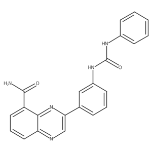 5-Quinoxalinecarboxamide,3-[3-[[(phenylamino)carbonyl]amino]phenyl]- Structure