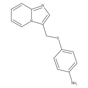 Benzenamine,4-[(imidazo[1,2-a]pyridin-3-ylmethyl)thio]- Structure