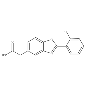 2-(2-Chlorophenyl)-5-benzothiazoleacetic acid Structure