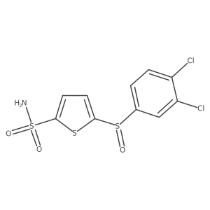 2-Thiophenesulfonamide,5-[(3,4-dichlorophenyl)sulfinyl]- Structure