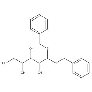 (2R,3S,4R)-5,5-Bis(benzylthio)pentane-1,2,3,4-tetraol Structure