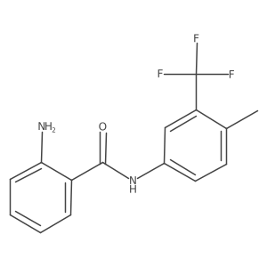 2-Amino-n(4-methyl-3-trifluoromethyl-phenyl)benzamide结构式
