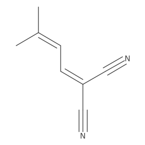 2-(3-Methyl-2-buten-1-ylidene)propanedinitrile Structure