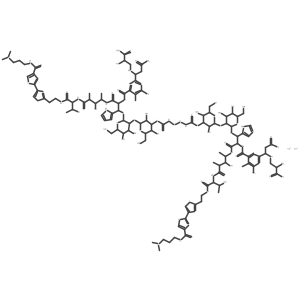 Cobalt(4), bis(N1-(3-(dimethylsulfonio)propyl)bleomycinamidato-N25,N32,N36,N38,N46)(mu-(peroxy-O:O'))di-结构式