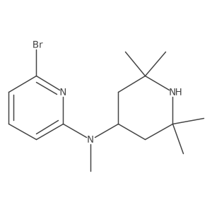 6-bromo-N-methyl-N-(2,2,6,6-tetramethyl-4-piperidinyl)-2-Pyridinamine Structure