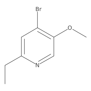 4-Bromo-2-ethyl-5-methoxypyridine结构式