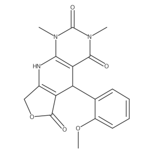 8-(2-Methoxyphenyl)-11,13-dimethyl-5-oxa-2,11,13-triazatricyclo[7.4.0.0^{3,7}]trideca-1(9),3(7)-diene-6,10,12-trione结构式