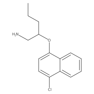 2-[(4-Chloro-1-naphthalenyl)oxy]-1-pentanamine结构式