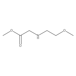 Methyl 2-[(2-methoxyethyl)amino]acetate Structure