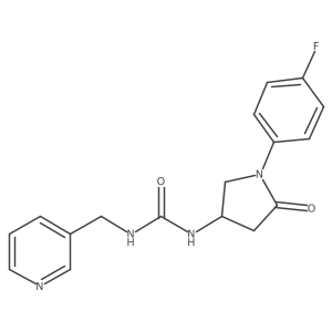 1-(1-(4-Fluorophenyl)-5-oxopyrrolidin-3-yl)-3-(pyridin-3-ylmethyl)urea Structure