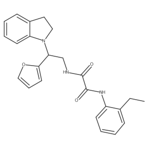 N1-(2-ethylphenyl)-N2-(2-(furan-2-yl)-2-(indolin-1-yl)ethyl)oxalamide Structure