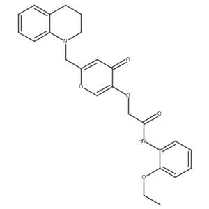 2-((6-((3,4-dihydroquinolin-1(2H)-yl)methyl)-4-oxo-4H-pyran-3-yl)oxy)-N-(2-ethoxyphenyl)acetamide Structure