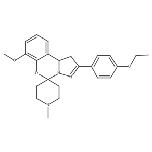 2-(4-Ethoxyphenyl)-7-methoxy-1'-methyl-1,10b-dihydrospiro[benzo[e]pyrazolo[1,5-c][1,3]oxazine-5,4'-piperidine] Structure