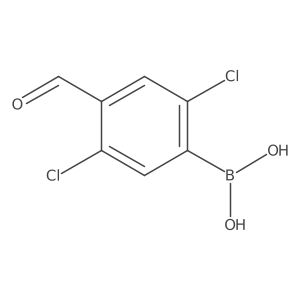 2,5-Dichloro-4-formylphenylboronic acid Structure