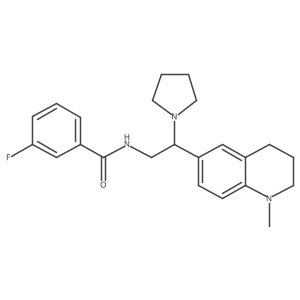 3-fluoro-N-(2-(1-methyl-1,2,3,4-tetrahydroquinolin-6-yl)-2-(pyrrolidin-1-yl)ethyl)benzamide Structure