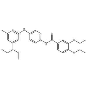 N-(4-{[4-(diethylamino)-6-methylpyrimidin-2-yl]amino}phenyl)-3,4-diethoxybenzamide结构式