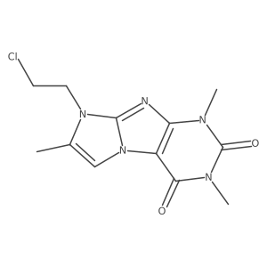 8-(2-chloroethyl)-1,3,7-trimethyl-1H-imidazo[2,1-f]purine-2,4(3H,8H)-dione结构式